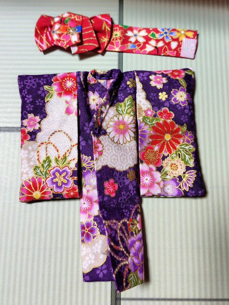 振袖着物 紫色 布服 メガミデバイス フレームアームズ ガール FA:G 30ms 武装神姫 ブロッカーズFIORE 浴衣