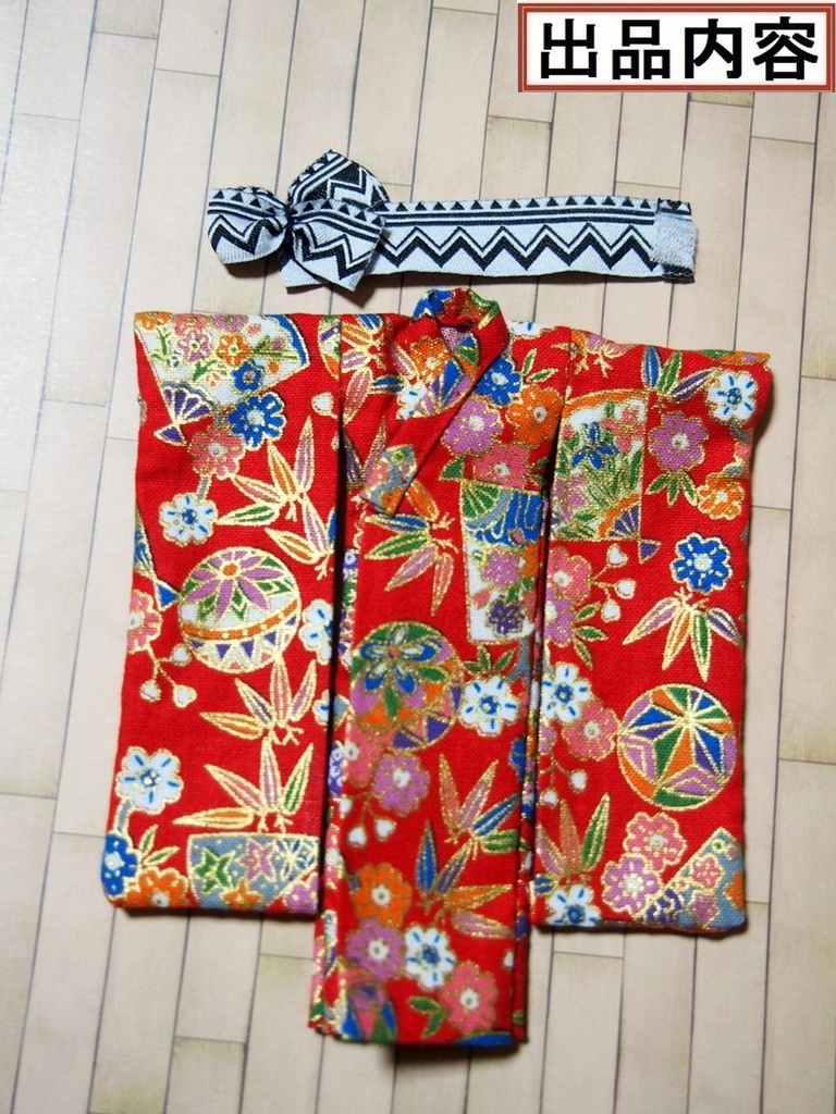 【兎堂】振袖着物 赤 布服 メガミデバイス フレームアームズ ガール FA:G 30ms 武装神姫 ブロッカーズFIORE 浴衣