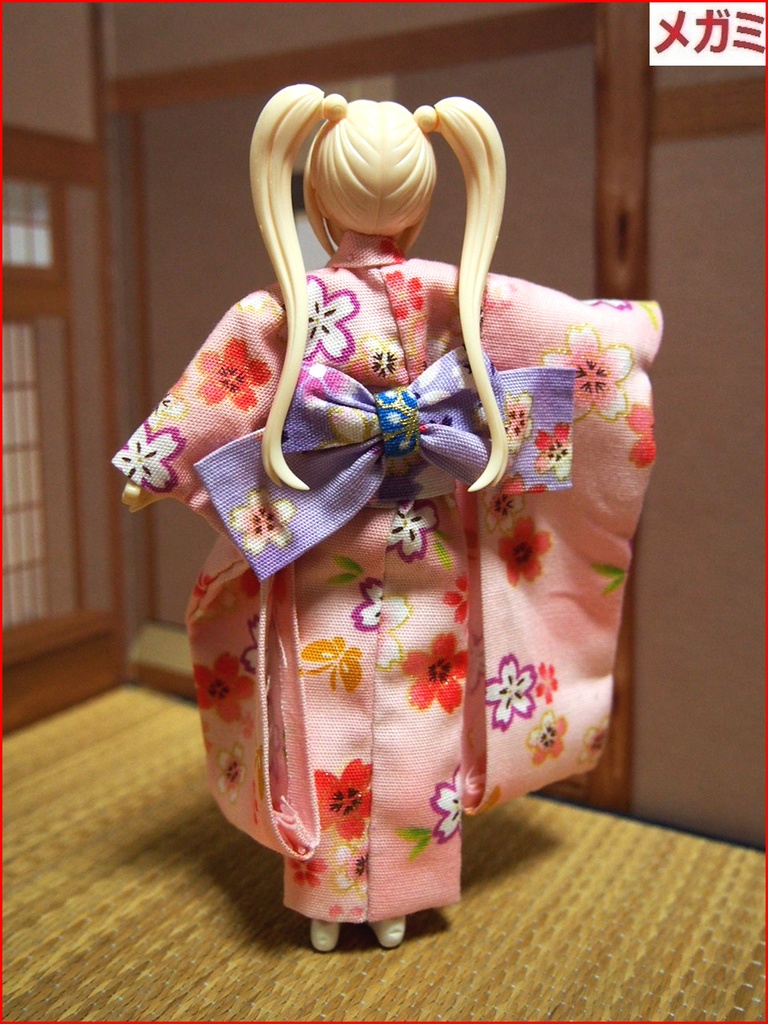 振袖着物 桜色 布服 メガミデバイス フレームアームズ ガール FA:G 30ms 武装神姫 ブロッカーズFIORE 浴衣