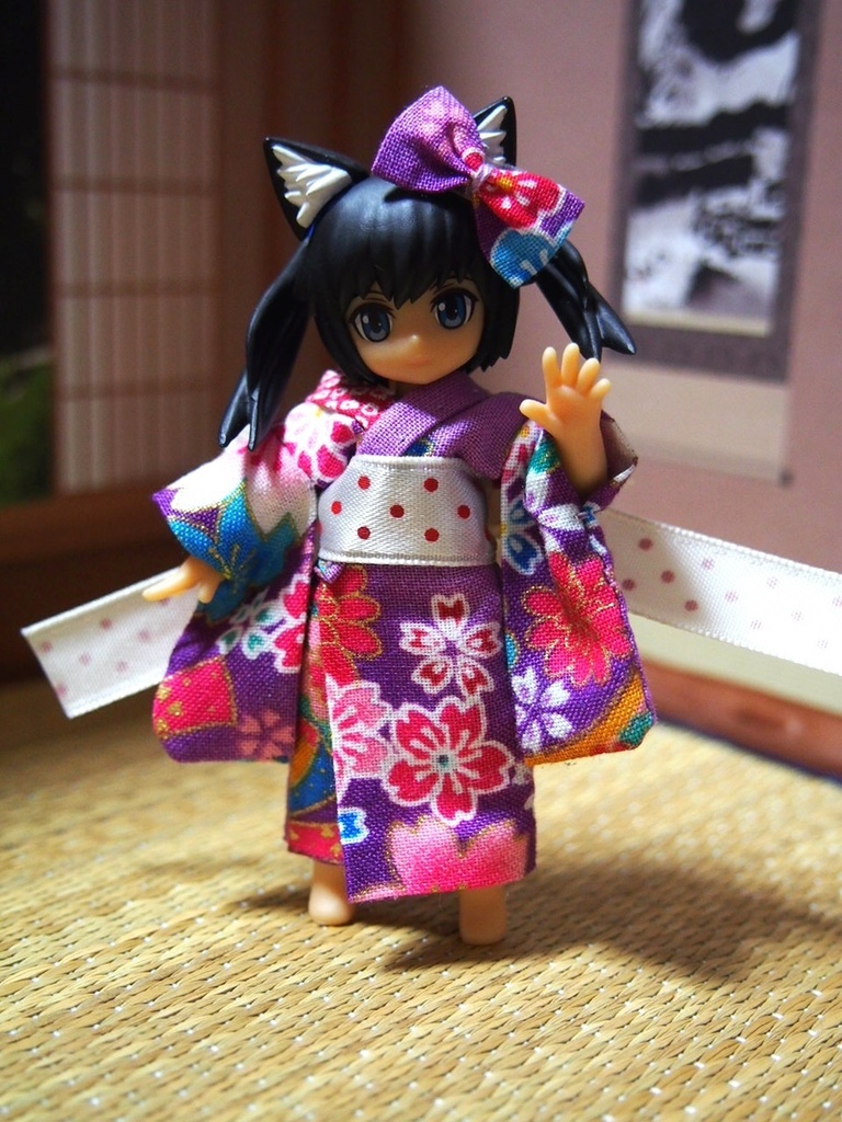 【兎堂】振袖着物 紫 デスクトップ アーミー DESKTOP ARMY DTA 布服 浴衣