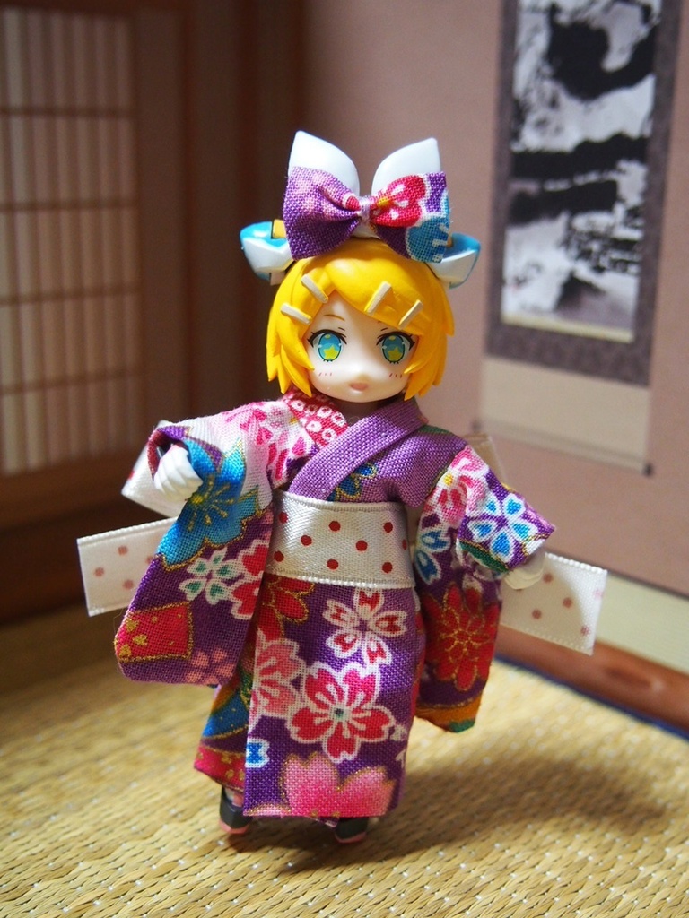 【兎堂】振袖着物 紫 デスクトップ アーミー DESKTOP ARMY DTA 布服 浴衣