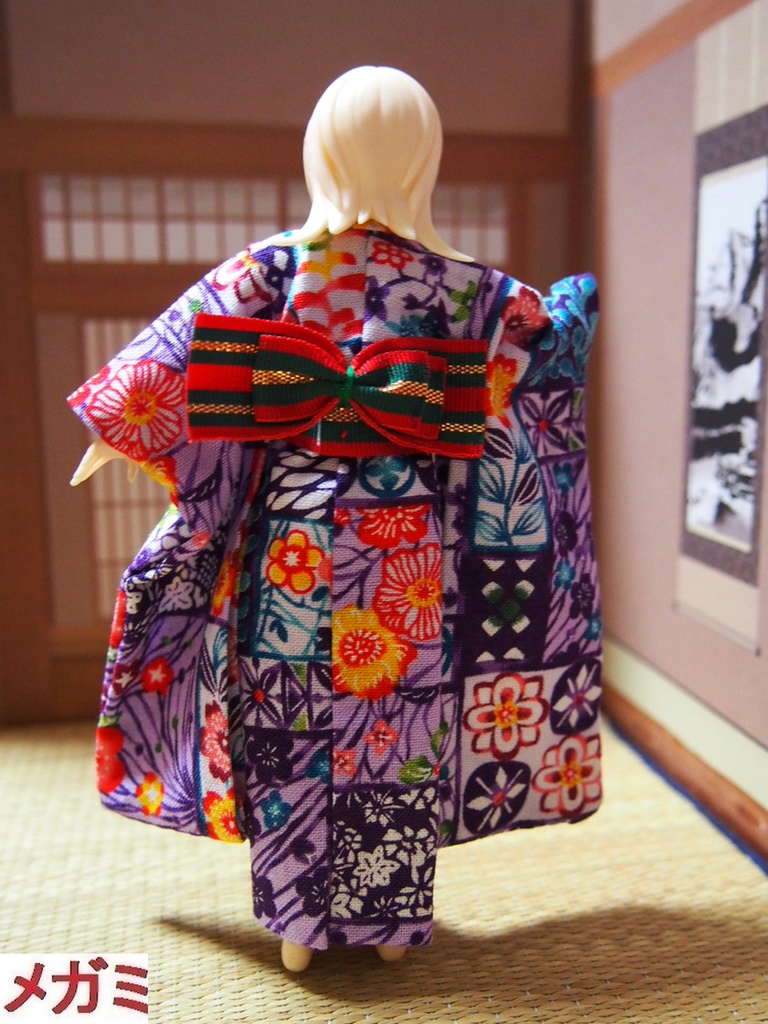 振袖着物 紅型風 布服 メガミデバイス フレームアームズ ガール FA:G 30ms 武装神姫 ブロッカーズFIORE 浴衣