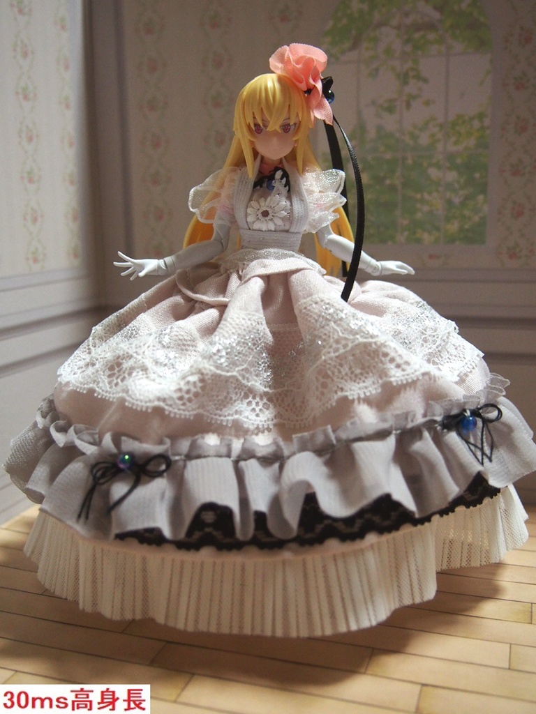 ウェディングドレス 薄桃⑲ 巨乳対応 布服 メガミデバイス フレームアームズ ガール FA:G 武装神姫 30ms ジューンブライド 花嫁