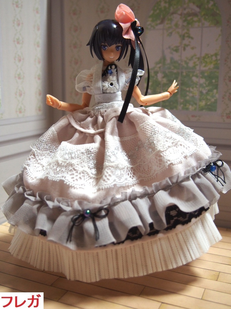 ウェディングドレス 薄桃⑲ 巨乳対応 布服 メガミデバイス フレームアームズ ガール FA:G 武装神姫 30ms ジューンブライド 花嫁