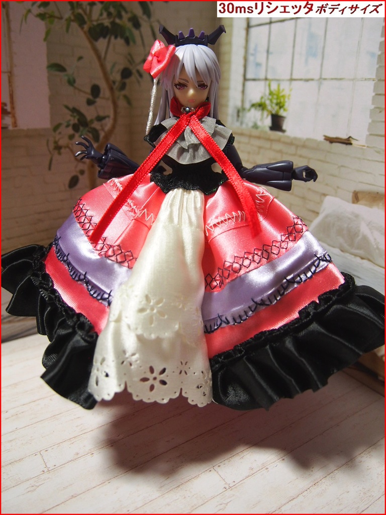 ドレス (80) 布服 メガミデバイス フレームアームズ ガール FA:G 30ms 武装神姫 素材ちゃん 1/12