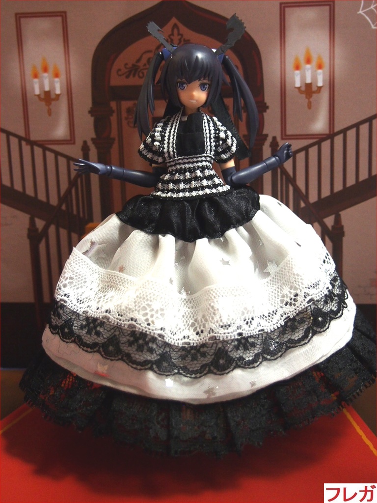 ハロウィンドレス (46) 布服 メガミデバイス フレームアームズ ガール FA:G 30ms 武装神姫 素材ちゃん 1/12 ゴシックドレス