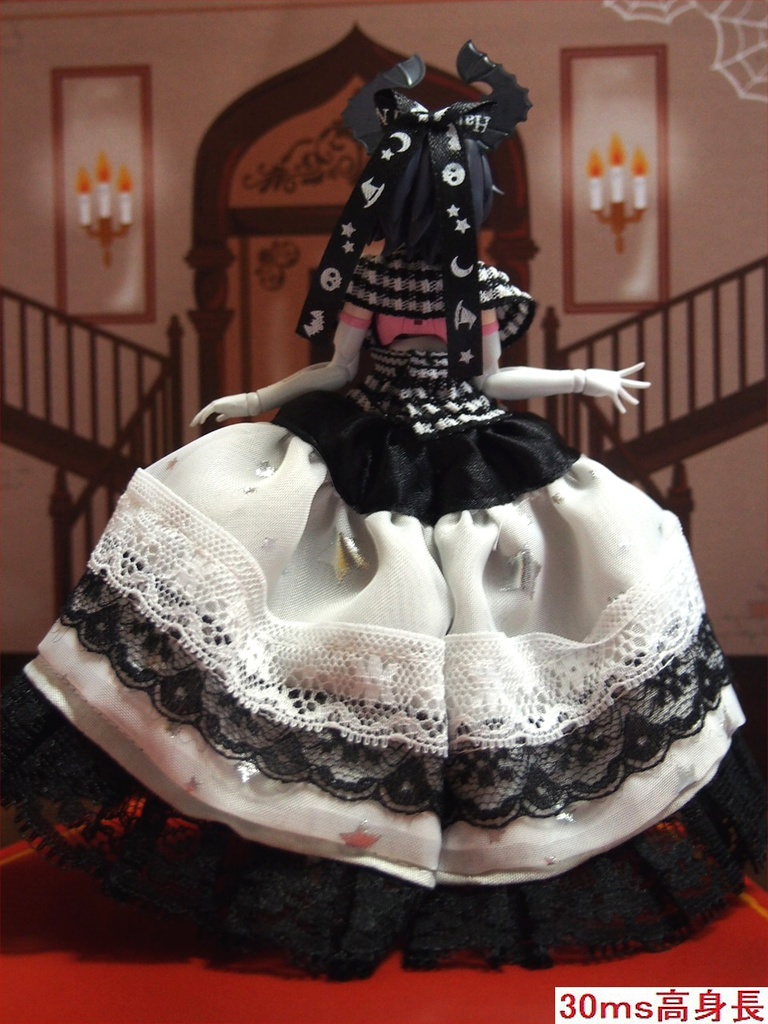 ハロウィンドレス (46) 布服 メガミデバイス フレームアームズ ガール FA:G 30ms 武装神姫 素材ちゃん 1/12 ゴシックドレス