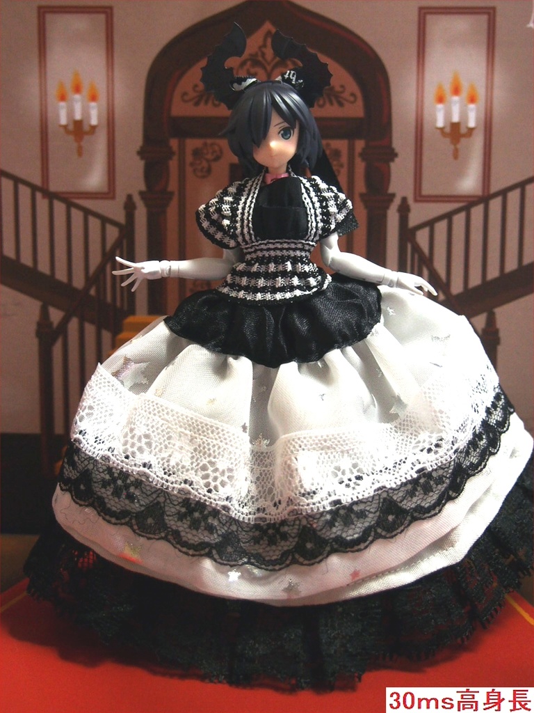 ハロウィンドレス (46) 布服 メガミデバイス フレームアームズ ガール FA:G 30ms 武装神姫 素材ちゃん 1/12 ゴシックドレス