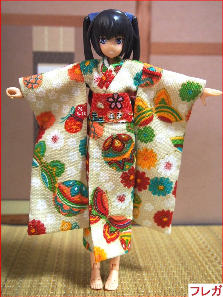 振袖着物 蝶 布服 メガミデバイス フレームアームズ ガール FA:G 30ms 武装神姫 ブロッカーズFIORE 浴衣