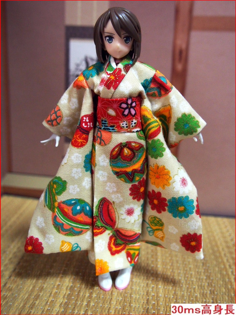 振袖着物 蝶 布服 メガミデバイス フレームアームズ ガール FA:G 30ms 武装神姫 ブロッカーズFIORE 浴衣