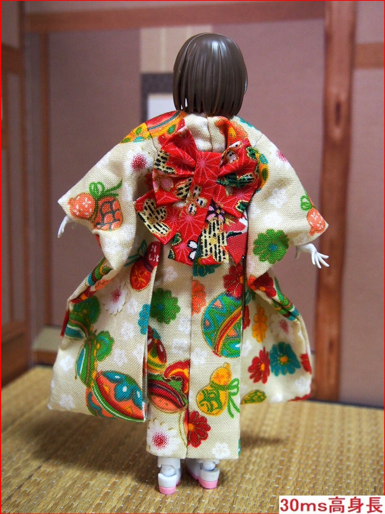 振袖着物 蝶 布服 メガミデバイス フレームアームズ ガール FA:G 30ms 武装神姫 ブロッカーズFIORE 浴衣