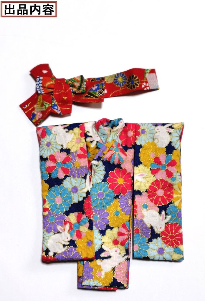 振袖着物 紺兎 布服 メガミデバイス フレームアームズ ガール FA:G 30ms 武装神姫 ブロッカーズFIORE 浴衣