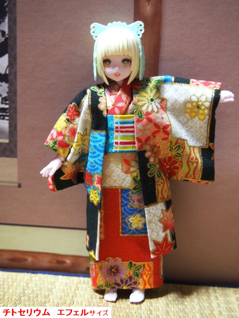 羽織付き簡易着物 布服 chitocerium 30ms 武装神姫 チトセリウム 浴衣