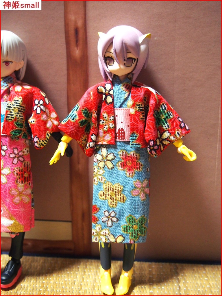 羽織付き簡易着物 ブルー 布服 chitocerium 30ms 武装神姫 チトセリウム 浴衣