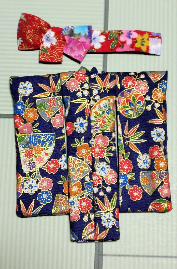 振袖着物 紺鞠 布服 メガミデバイス フレームアームズ ガール FA:G 30ms 武装神姫 ブロッカーズFIORE 浴衣