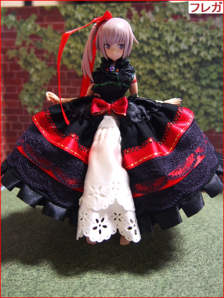 ドレス (74) 布服 メガミデバイス フレームアームズ ガール FA:G 30ms 武装神姫　素材ちゃん 1/12 ゴシックドレス 花嫁
