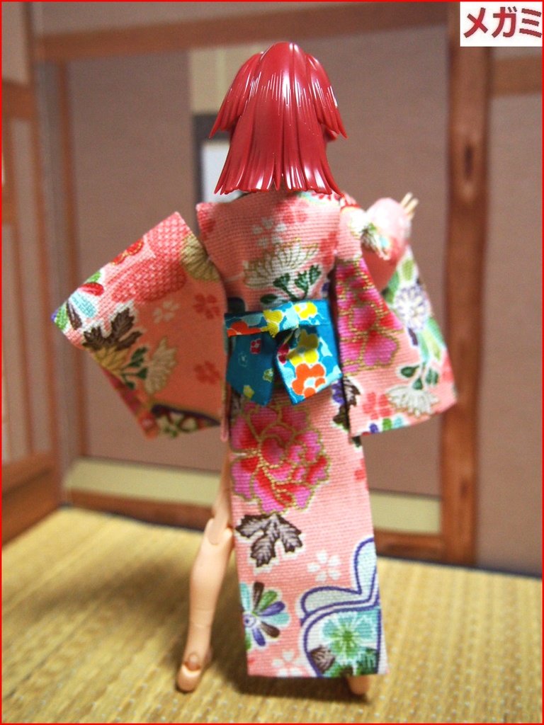 狩衣風ワンピース桃色 布服 メガミデバイス フレームアームズ ガール FA:G 30ms 武装神姫 ブロッカーズFIORE 和服 和風