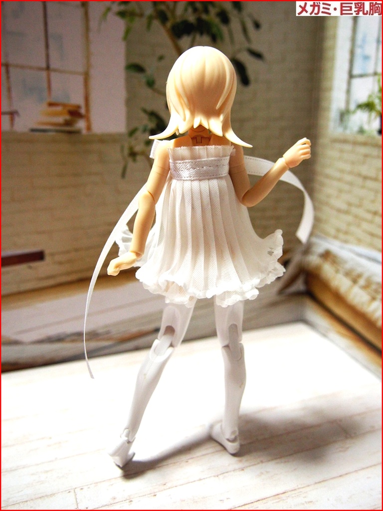 ベビードール 白 布服 メガミデバイス フレームアームズ ガール FA:G 30ms 武装神姫 素材ちゃん 1/12 下着 ドレス