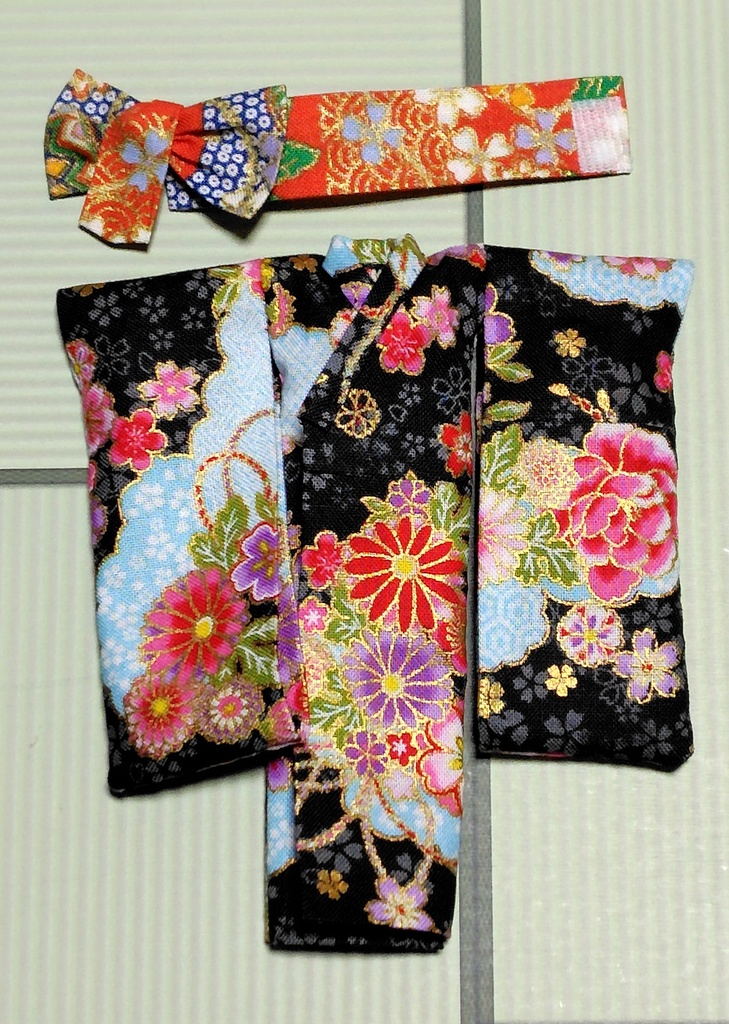 振袖着物 黒 布服 メガミデバイス フレームアームズ ガール FA:G 30ms 武装神姫 ブロッカーズFIORE 浴衣