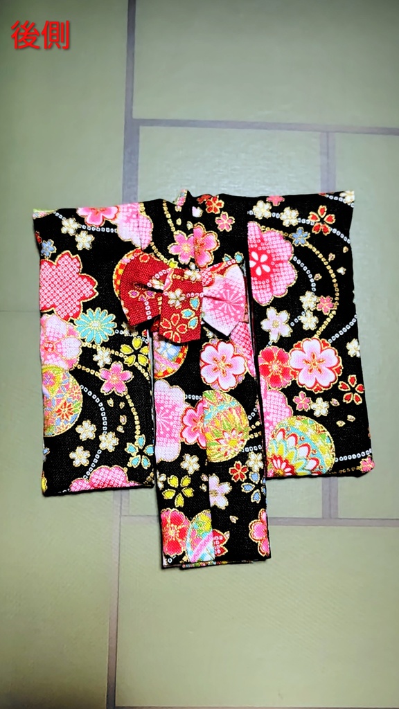 振袖着物 鞠柄黒 布服 メガミデバイス フレームアームズ ガール FA:G 30ms 武装神姫 ブロッカーズFIORE 浴衣