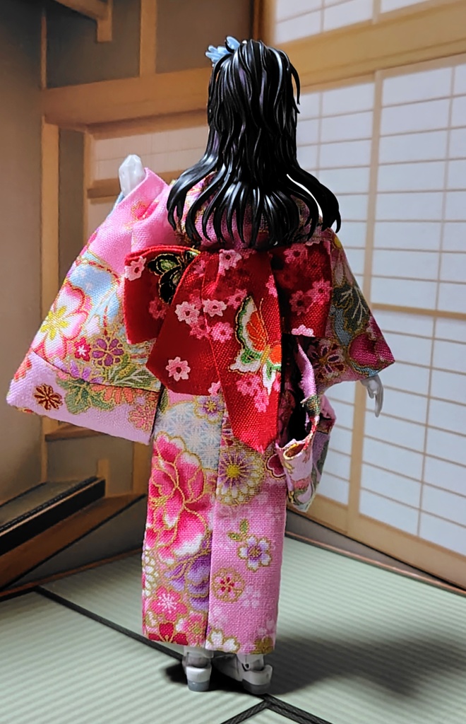 振袖着物 桃色 布服 メガミデバイス フレームアームズ ガール FA:G 30ms 武装神姫 ブロッカーズFIORE 浴衣