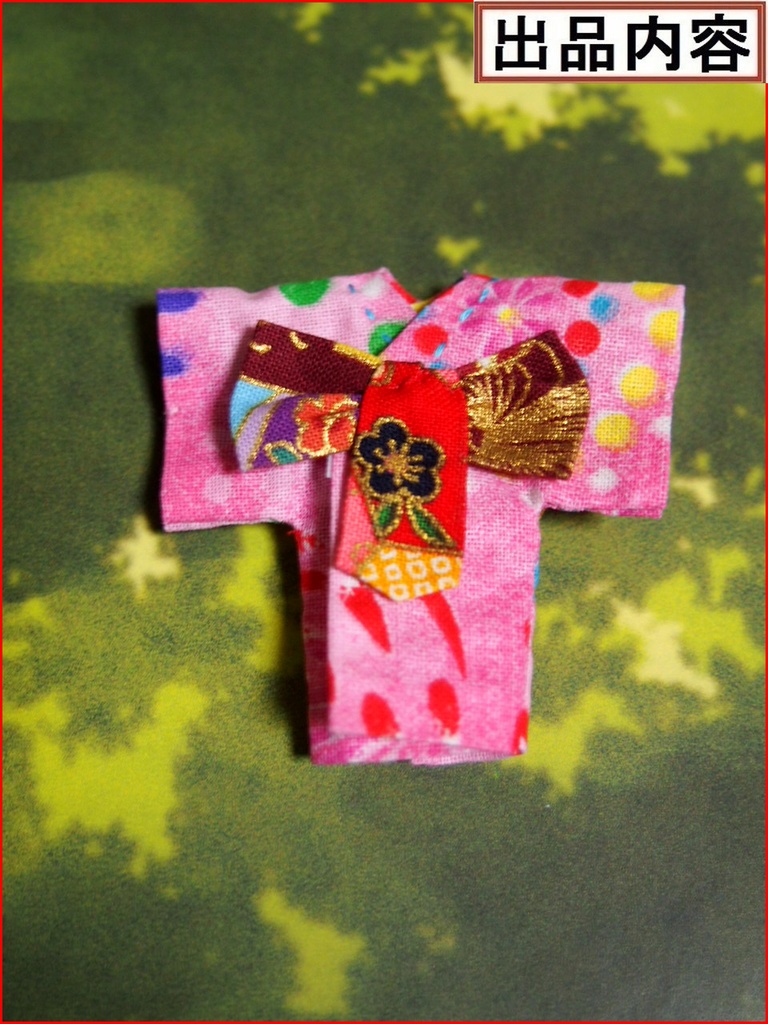 和風ドレスSサイズ 花火柄ピンク デスクトップ アーミー DESKTOP ARMY DTA ガシャポンクエスト 布服 浴衣 着物