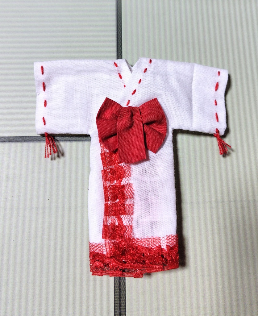 和風ドレスLサイズ 巫女風 メガミデバイス フレームアームズ ガール FA:G 武装神姫 布服 浴衣 着物