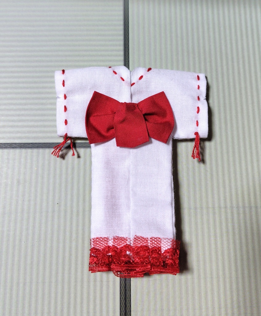 和風ドレスMサイズ 巫女風 武装神姫small 30MS ララネル メガミデバイス ぷにモフ 布服 浴衣 着物