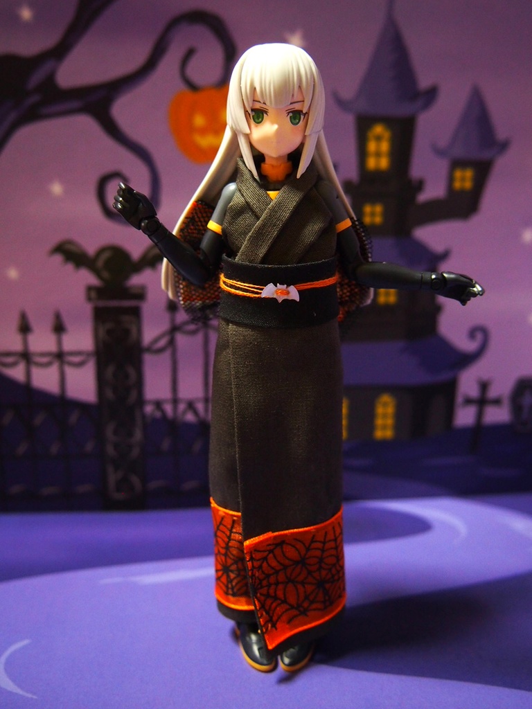 簡易着物セット ハロウィン メガミデバイス フレームアームズ ガール FA:G 武装神姫 布服 浴衣 着物