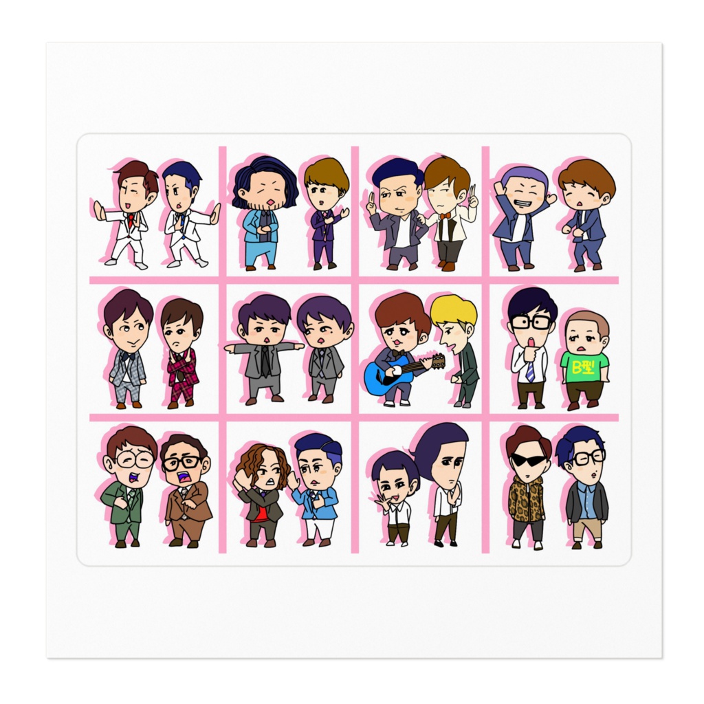 芸人集合シール