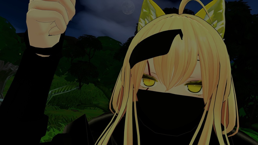 【シャオマオ3向け】ハーフマスク&眼帯セット -Halfmask & Eyepatch set-【ばら売り有】