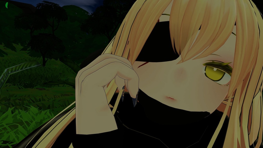 【シャオマオ3向け】ハーフマスク&眼帯セット -Halfmask & Eyepatch set-【ばら売り有】