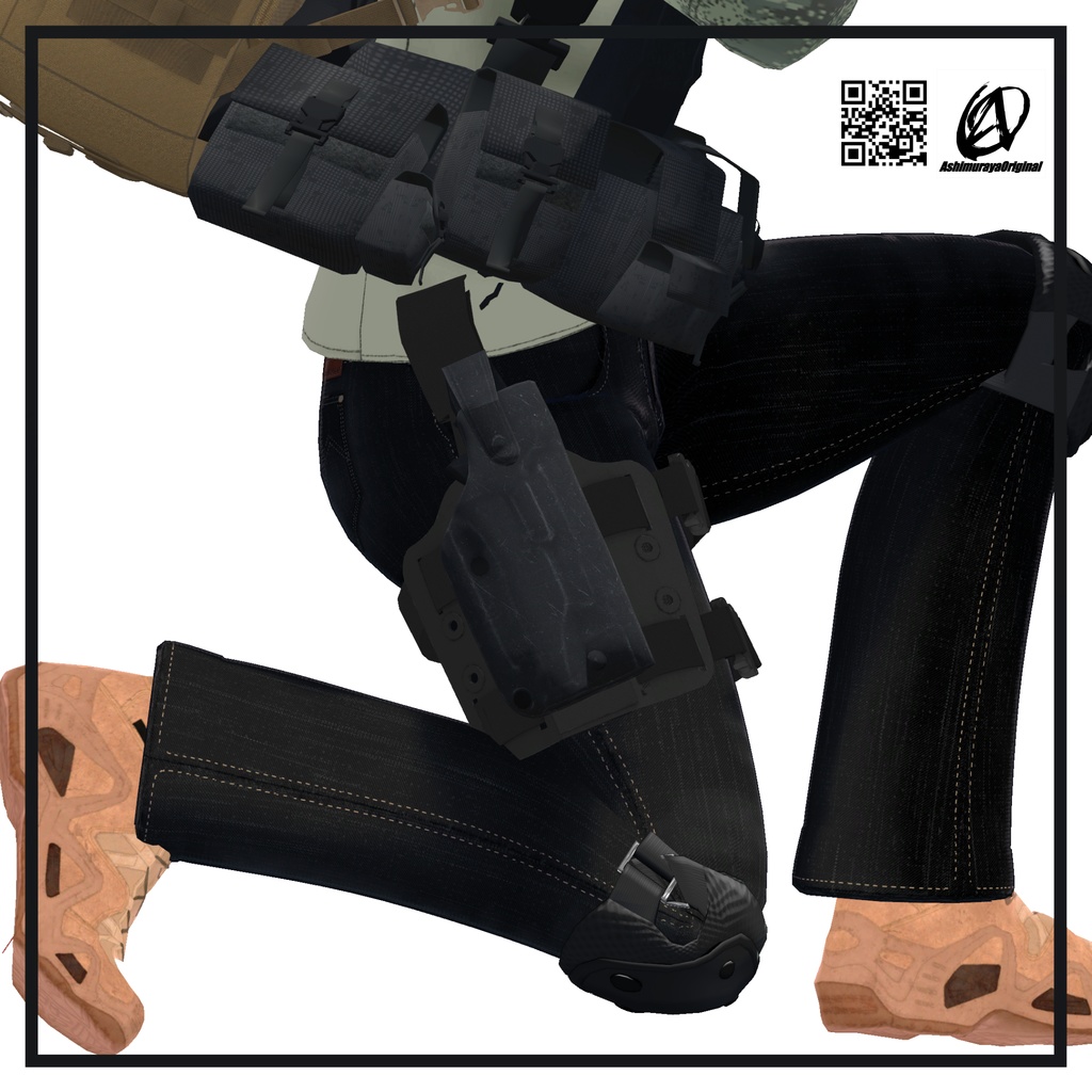 【9アバター対応】ホルスター用レッグリグ v1.5.1