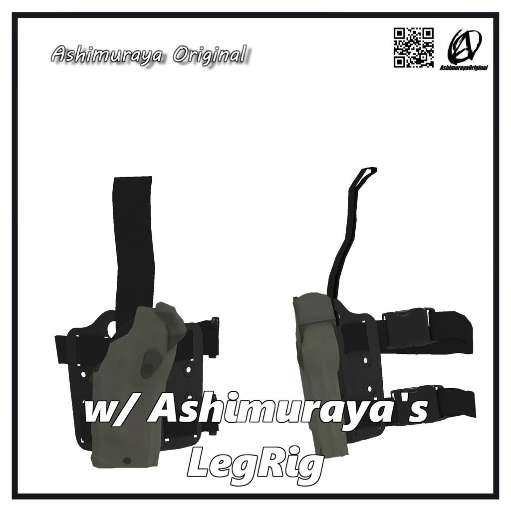 【Glock17&19向け】ホルスター レッドドットサイト&ライト対応【 #脚村屋】