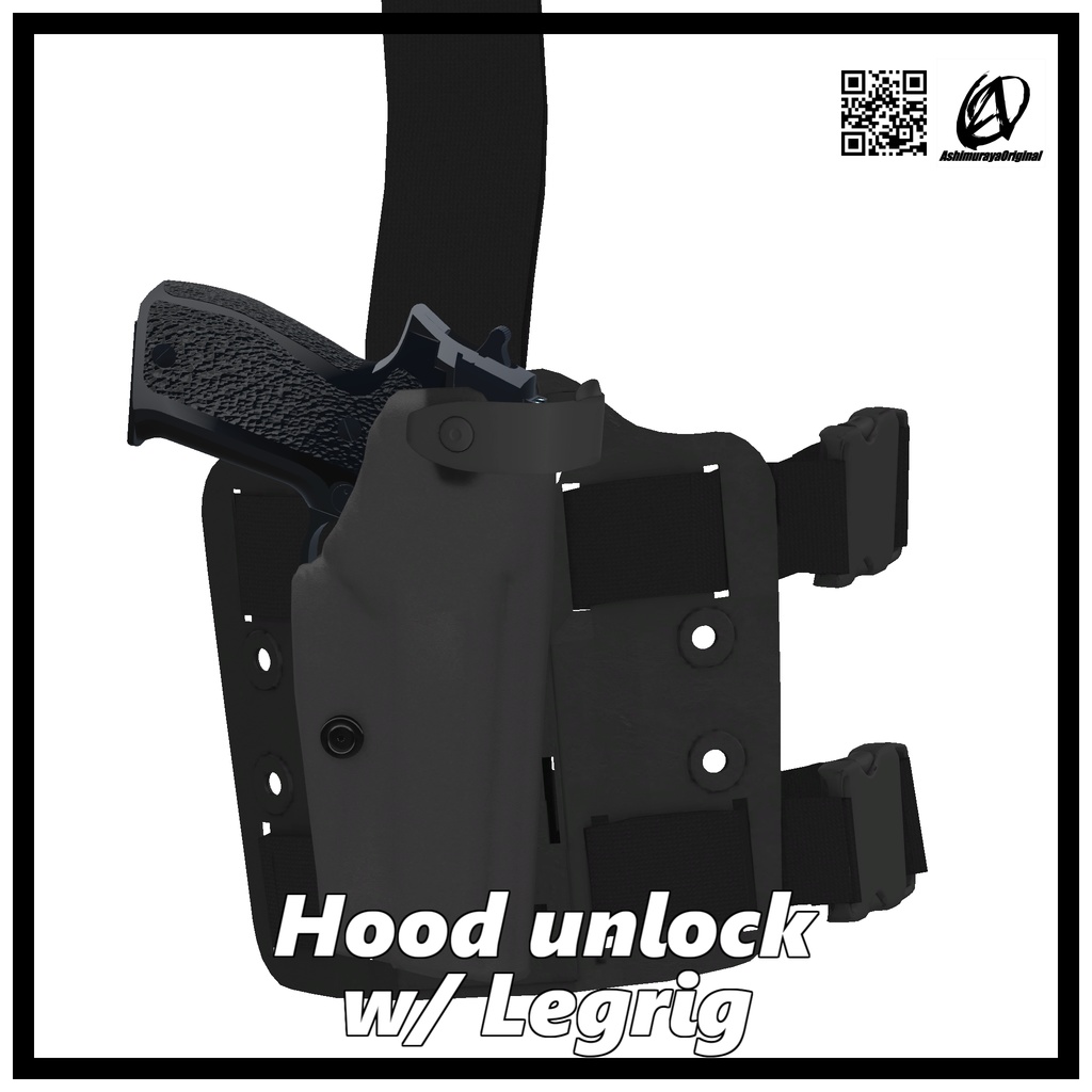 【 #脚村屋】フードロック式ホルスター3【SIG P226R向け】ver1.0.0