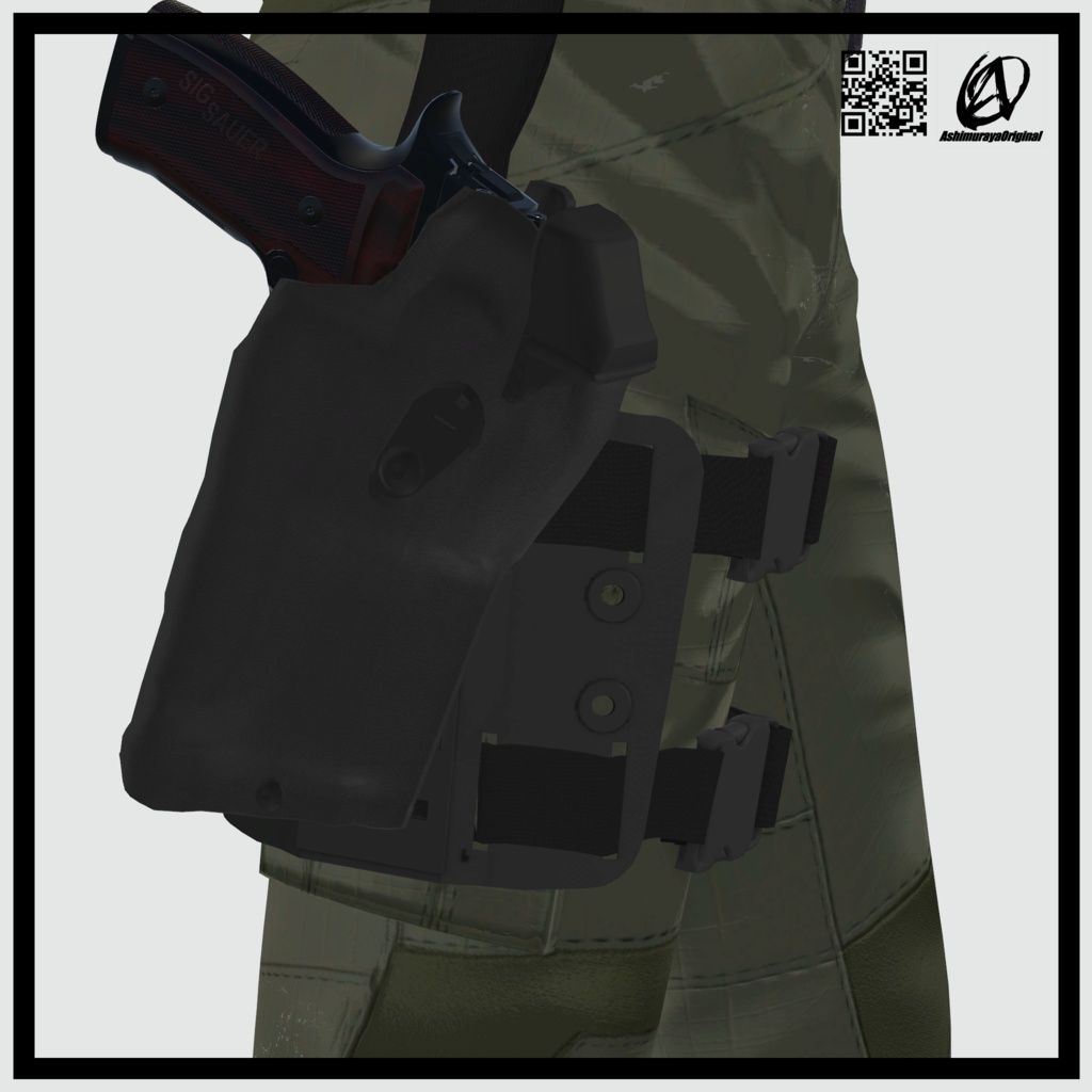 【P320/P320C用】ホルスター レッドドットサイト&ライト対応【脚村屋】