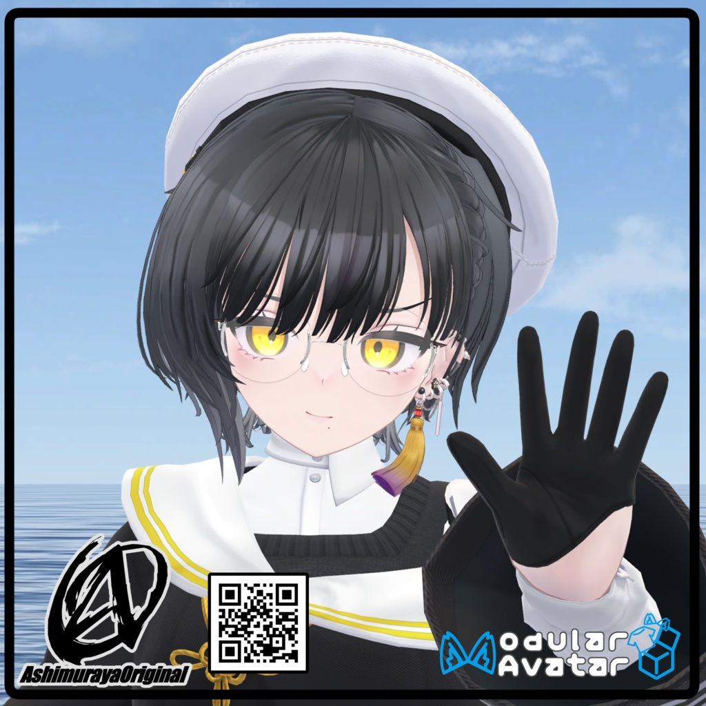 【 #脚村屋】WC's Round Glass【12アバター対応】