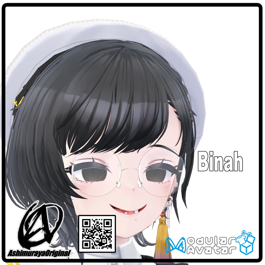 【 #脚村屋】WC's Round Glass【12アバター対応】