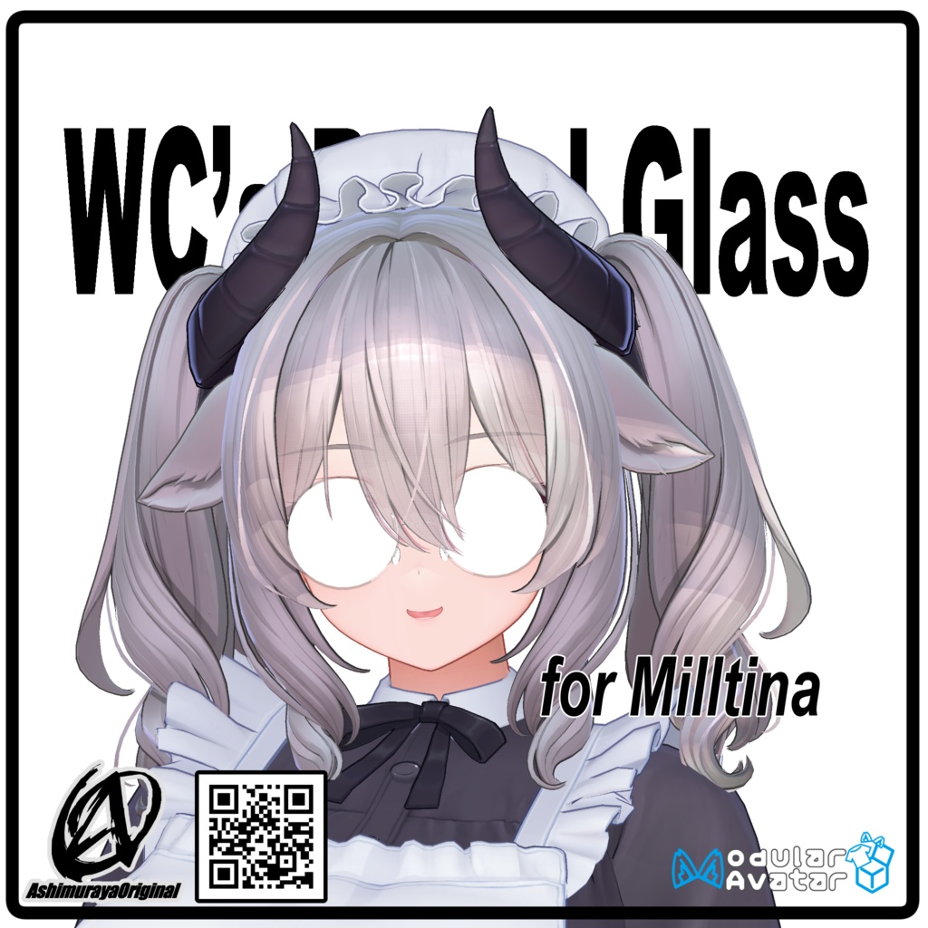 【 #脚村屋】WC's Round Glass【12アバター対応】