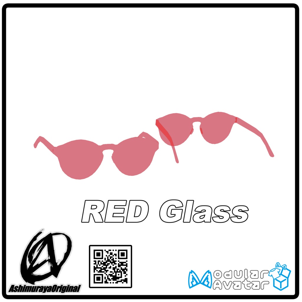【しなの用、フリーサイズ有】RED Sunglass