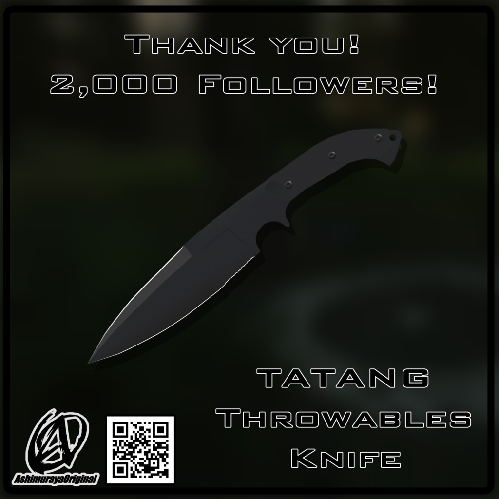 【Free】【Booth 2000フォロワー記念品】TATANG Throwables Knife【MOM GET THE CAMERA!!!】