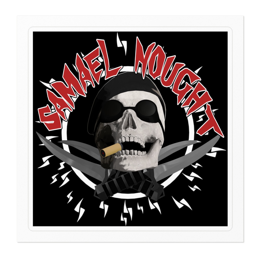 【SAMAEL NOUGHT】10x10cm オリジナルステッカー