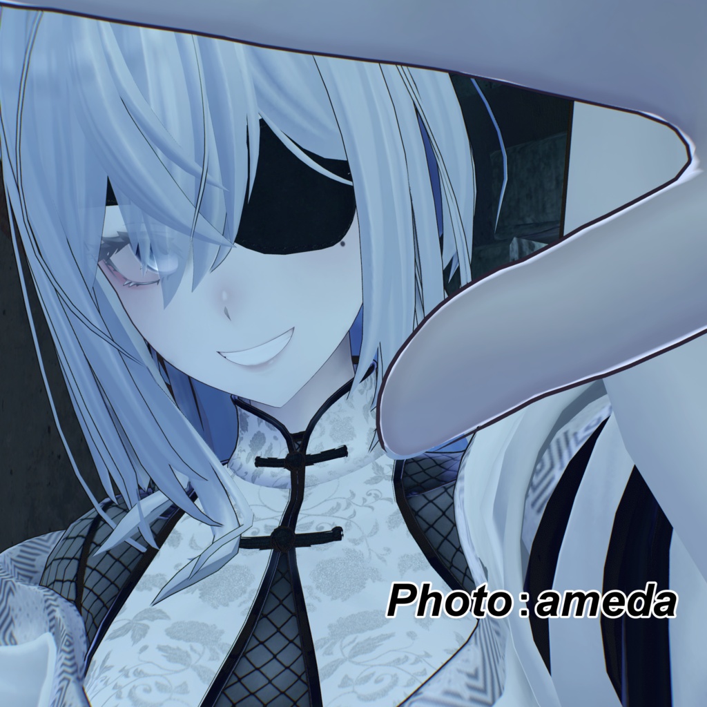 【複数アバター対応】半円型眼帯 -Half Round Eyepatch-【 #脚村屋】
