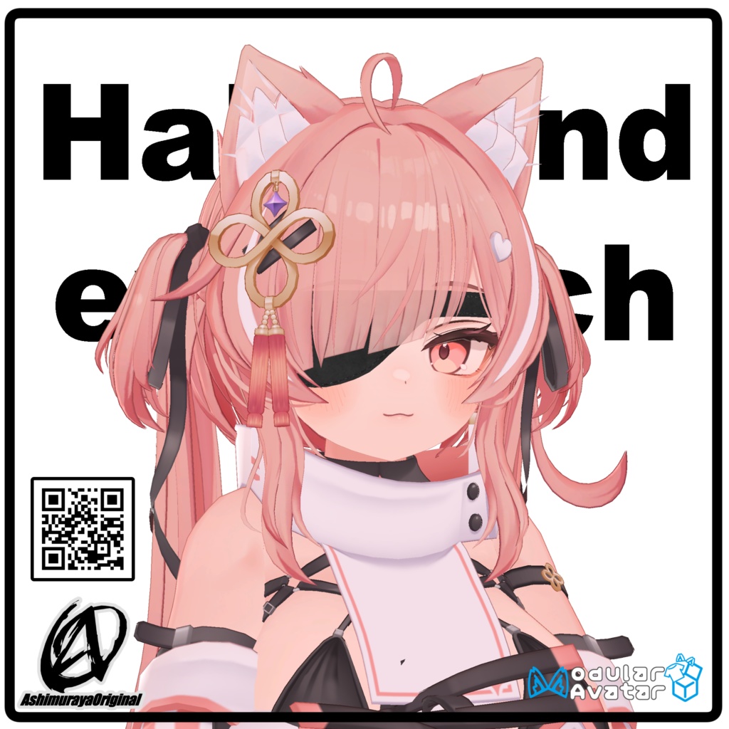 【複数アバター対応】半円型眼帯 -Half Round Eyepatch-【 #脚村屋】