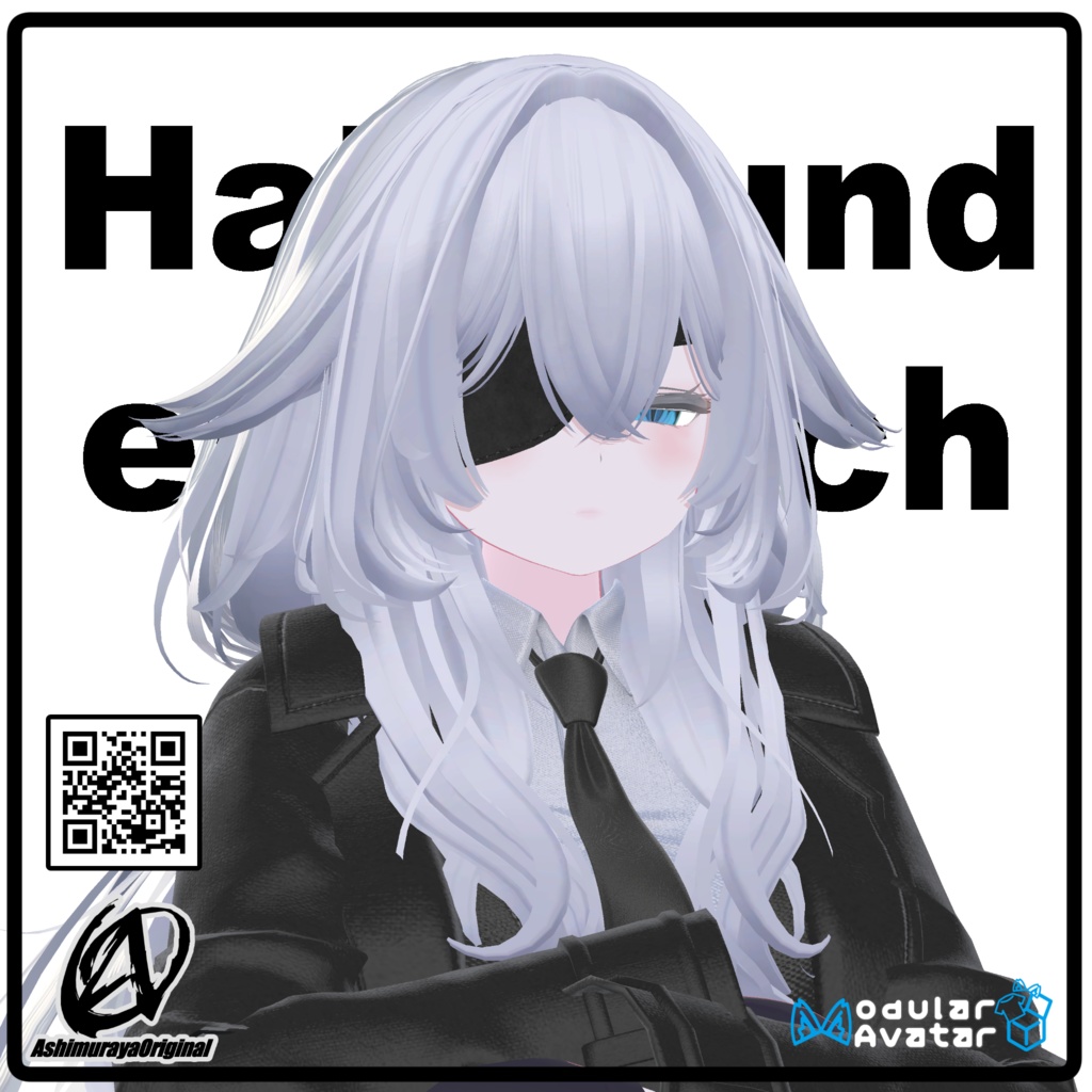 【複数アバター対応】半円型眼帯 -Half Round Eyepatch-【 #脚村屋】