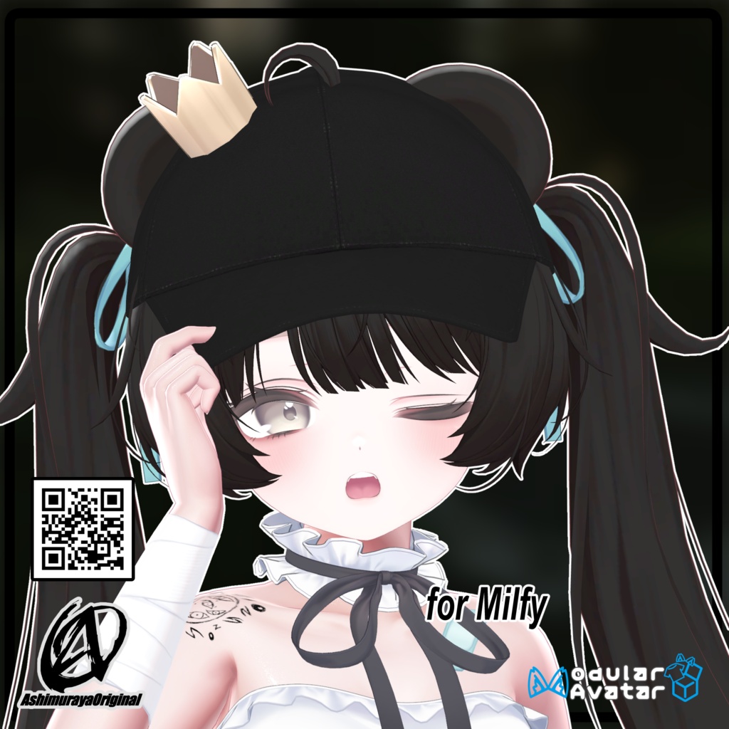 【複数アバター対応】ベースボールキャップ - Base Ball Cap -【 #脚村屋】
