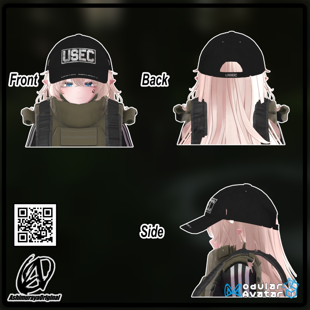 【複数アバター対応】ベースボールキャップ - Base Ball Cap -【 #脚村屋】