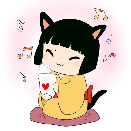SNSアイコン（icon）　茶飲み猫　弐