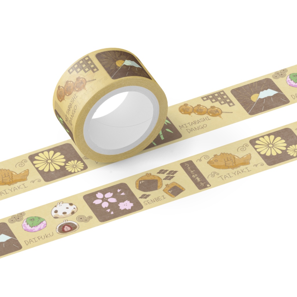 うさぎの和菓子マスキングテープ