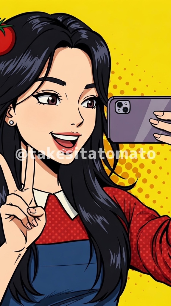 富間田堵麻美スマホ用壁紙 - コミック①